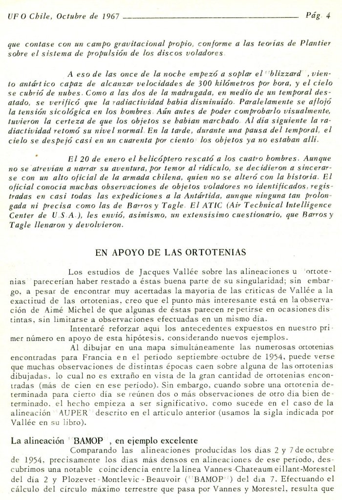 UFO Chile N 2, page 4, octobre 1967