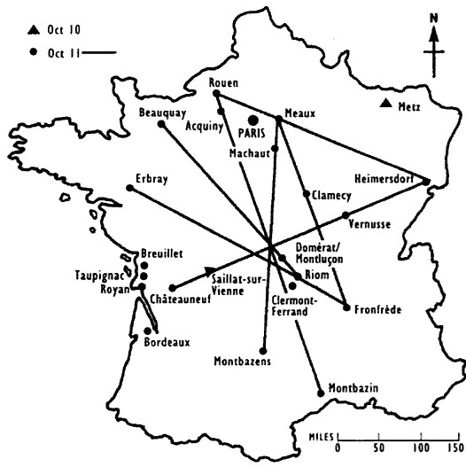 Map by Aimé Michel