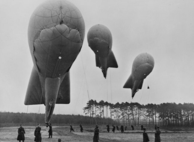 German WWII barrage balloon.