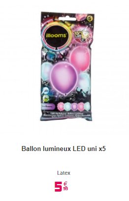 Ballons à LED.