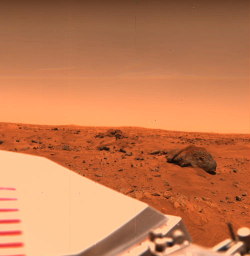 Mars Pathfinder, NASA colors.